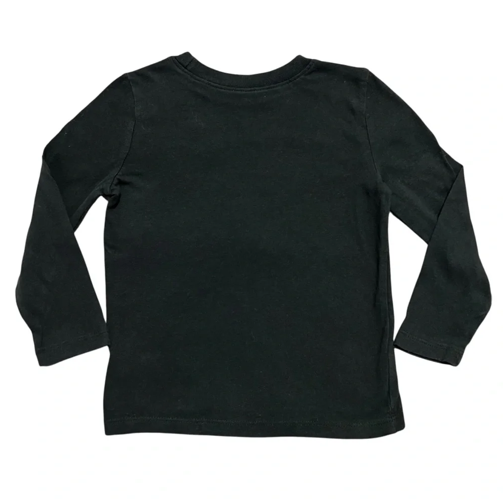 Old Navy 3T Black Christmas Tree Van Santa Shirt
